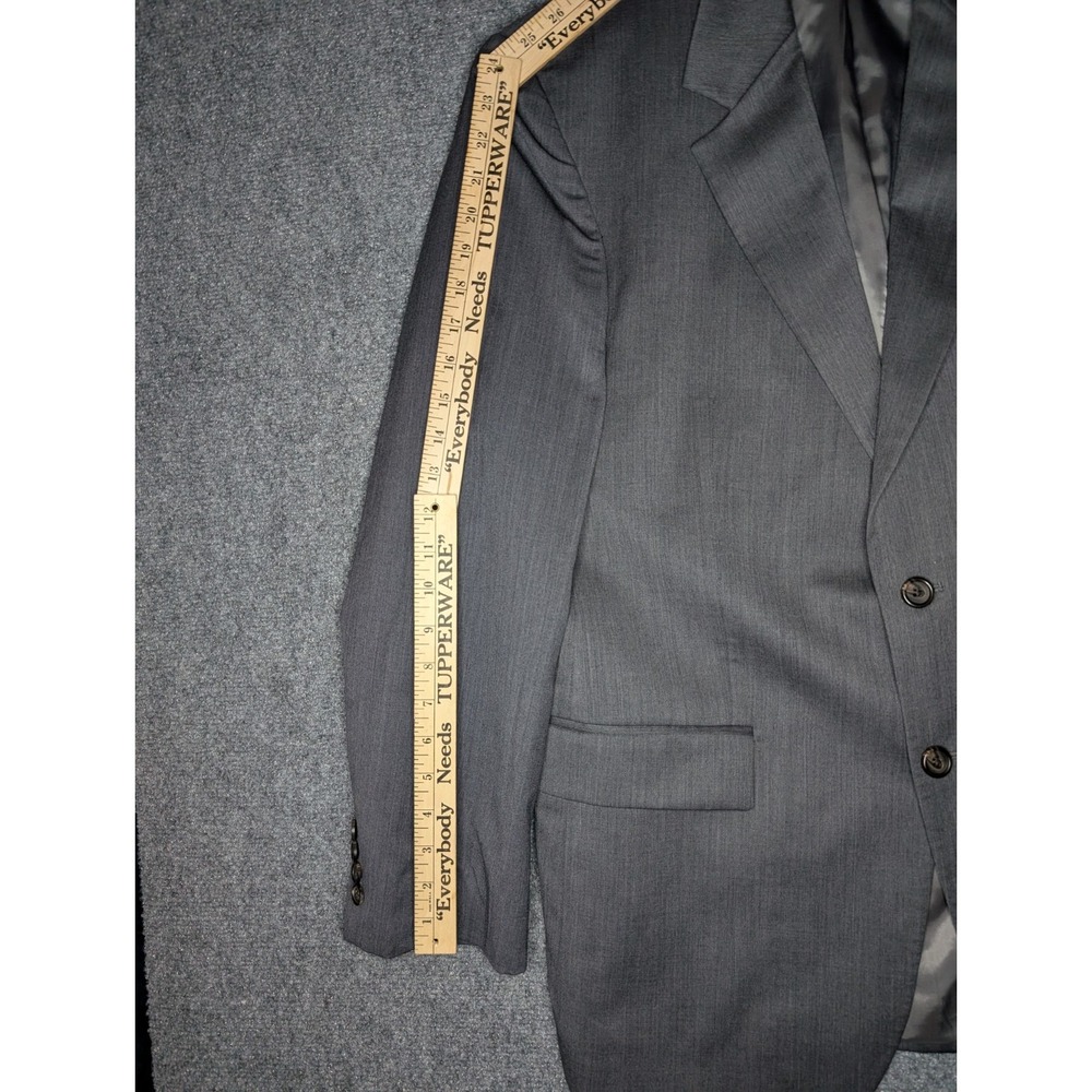 Lauren Ralph Lauren Grey Mens Size 44R 100% Wool Jacket Blazer Sport Coat - Picture 9 of 12